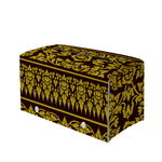Traditional Thai Flower Pattern Print Leather Tissue Box Cover
