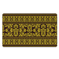 Traditional Thai Flower Pattern Print Polyester Doormat