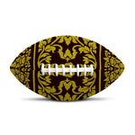Traditional Thai Flower Pattern Print Rugby Ball