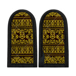 Traditional Thai Flower Pattern Print Skillet Handle Cover