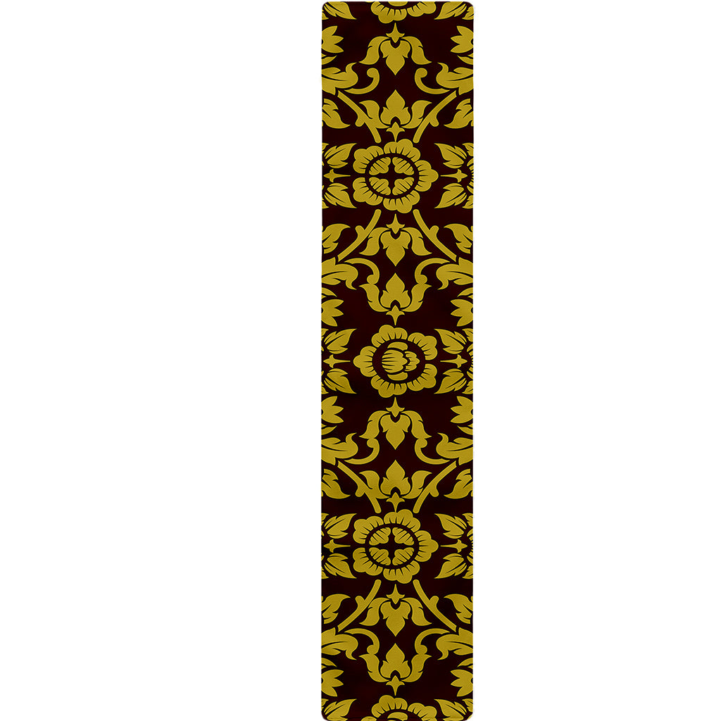 Traditional Thai Flower Pattern Print Table Runner
