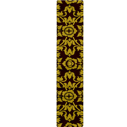 Traditional Thai Flower Pattern Print Table Runner