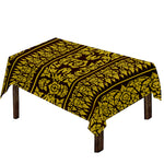 Traditional Thai Flower Pattern Print Tablecloth