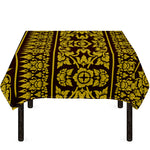 Traditional Thai Flower Pattern Print Tablecloth