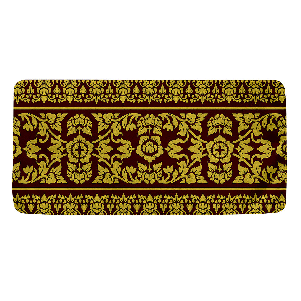 Traditional Thai Flower Pattern Print Towel