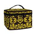 Traditional Thai Flower Pattern Print Travel Makeup Bag