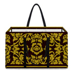 Traditional Thai Flower Pattern Print Utility Tote Bag