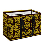 Traditional Thai Flower Pattern Print Utility Tote Bag