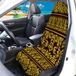 Traditional Thai Flower Pattern Print Waterproof Car Seat Cover