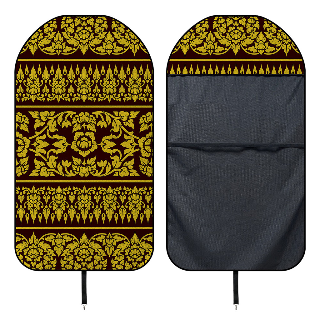 Traditional Thai Flower Pattern Print Waterproof Car Seat Cover
