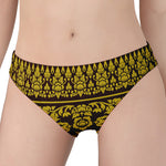 Traditional Thai Flower Pattern Print Women's Panties