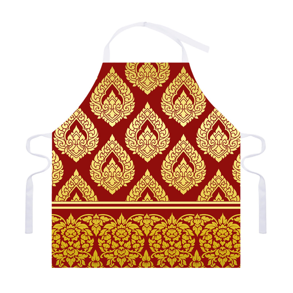 Traditional Thai Pattern Print Adjustable Apron