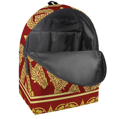 Traditional Thai Pattern Print Backpack