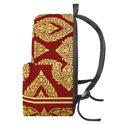 Traditional Thai Pattern Print Backpack