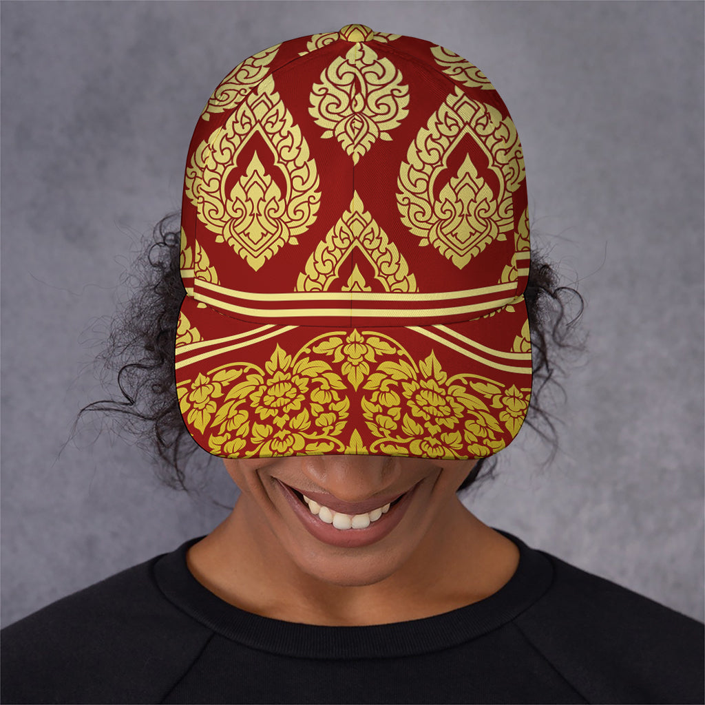 Traditional Thai Pattern Print Baseball Cap