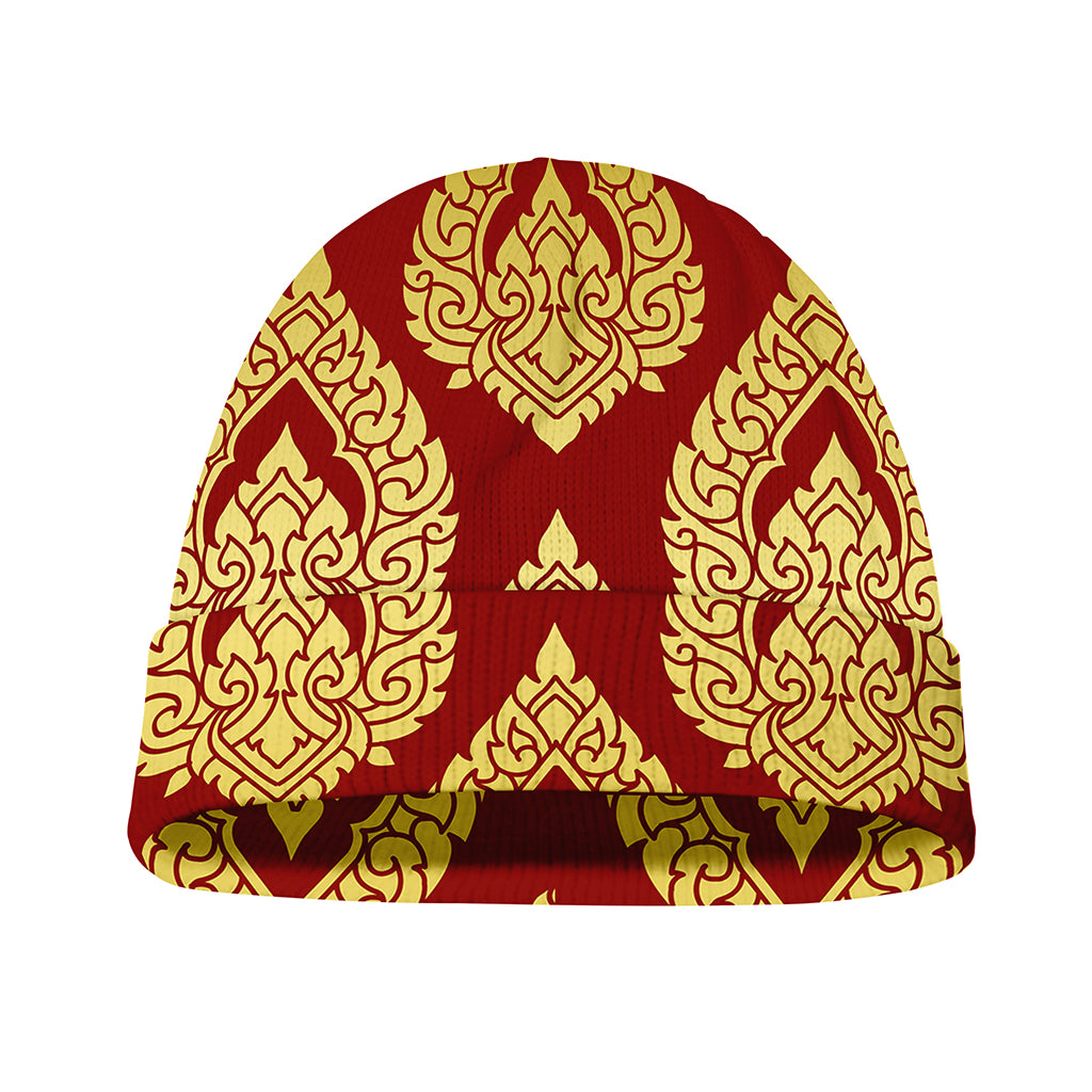 Traditional Thai Pattern Print Beanie