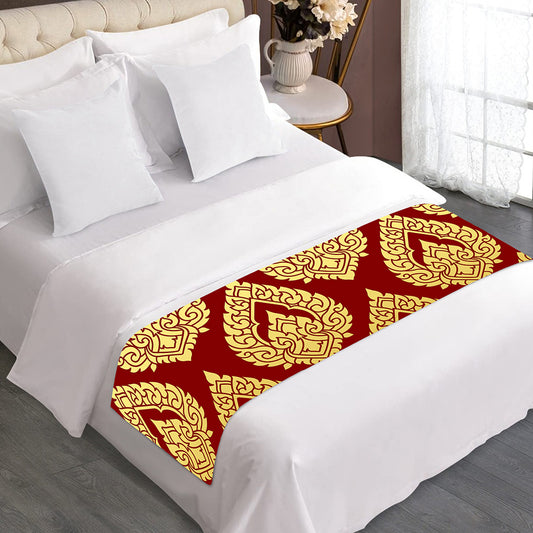 Traditional Thai Pattern Print Bed Runner