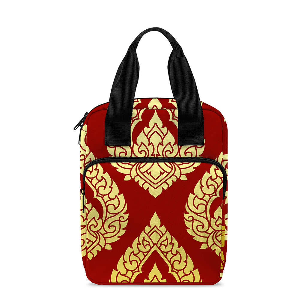 Traditional Thai Pattern Print Bible Tote Bag