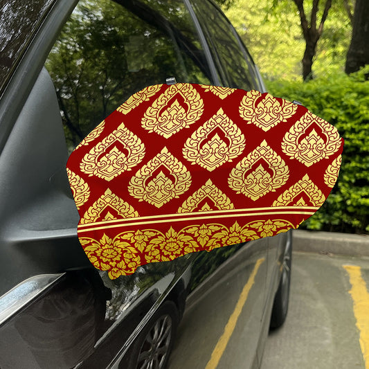 Traditional Thai Pattern Print Car Side Mirror Covers