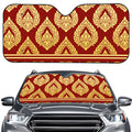 Traditional Thai Pattern Print Car Windshield Sun Shade