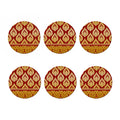 Traditional Thai Pattern Print Coaster Set
