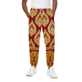 Traditional Thai Pattern Print Cotton Sweatpants
