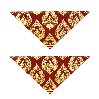 Traditional Thai Pattern Print Dog Bandana