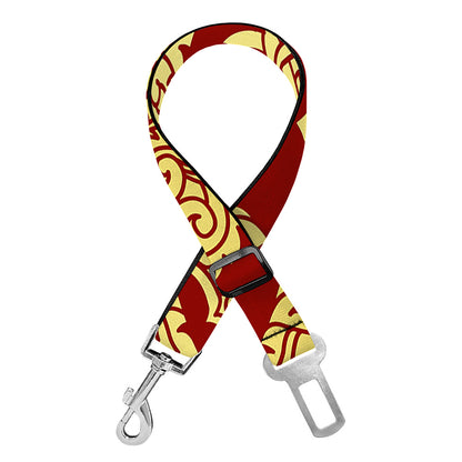 Traditional Thai Pattern Print Dog Seat Belt