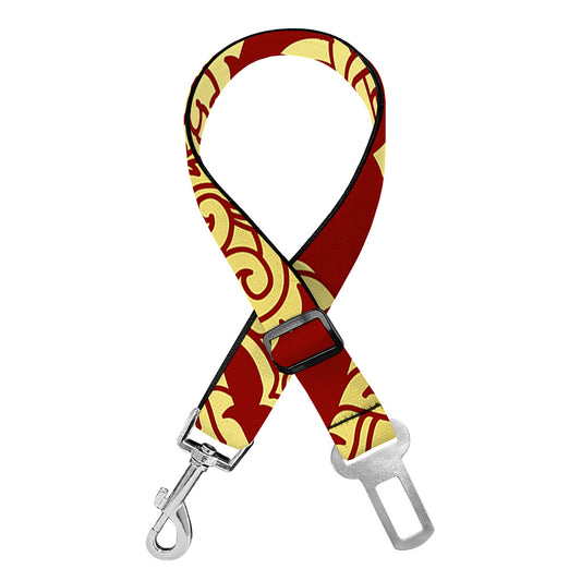 Traditional Thai Pattern Print Dog Seat Belt