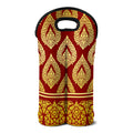 Traditional Thai Pattern Print Double Neoprene Wine Tote