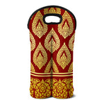 Traditional Thai Pattern Print Double Neoprene Wine Tote