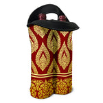 Traditional Thai Pattern Print Double Neoprene Wine Tote