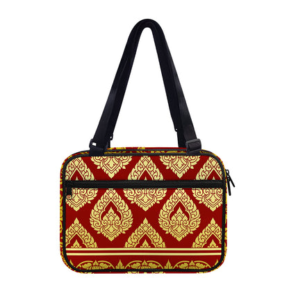 Traditional Thai Pattern Print Double Strap Bible Bag