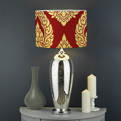 Traditional Thai Pattern Print Drum Lamp Shade