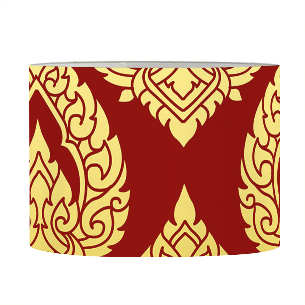 Traditional Thai Pattern Print Drum Lamp Shade