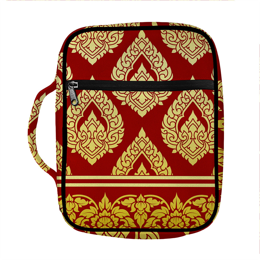 Traditional Thai Pattern Print Front Pocket Bible Bag