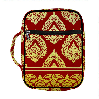Traditional Thai Pattern Print Front Pocket Bible Bag