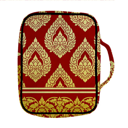 Traditional Thai Pattern Print Front Pocket Bible Bag