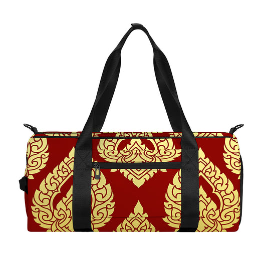 Traditional Thai Pattern Print Gym Bag