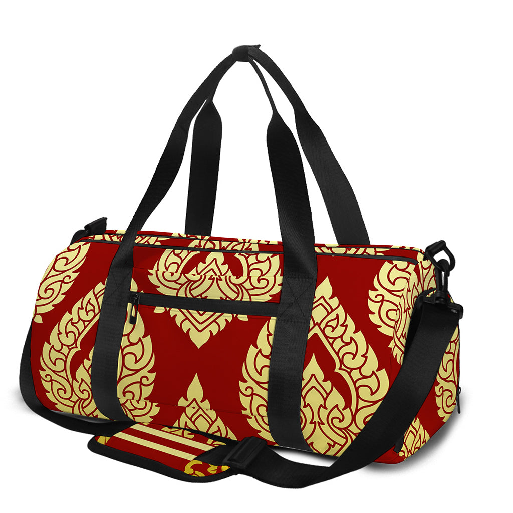 Traditional Thai Pattern Print Gym Bag