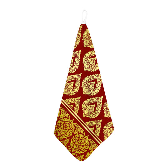 Traditional Thai Pattern Print Hand Towel