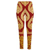 Traditional Thai Pattern Print High-Waisted Pocket Leggings