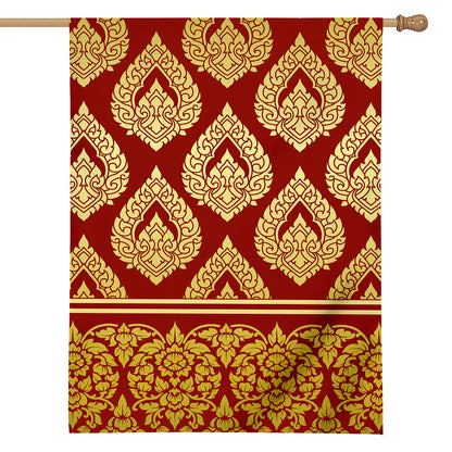 Traditional Thai Pattern Print House Flag