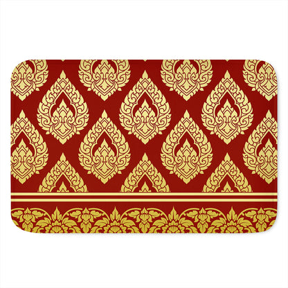 Traditional Thai Pattern Print Indoor Door Mat