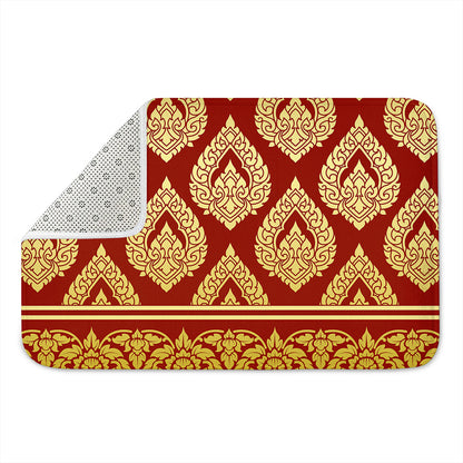 Traditional Thai Pattern Print Indoor Door Mat