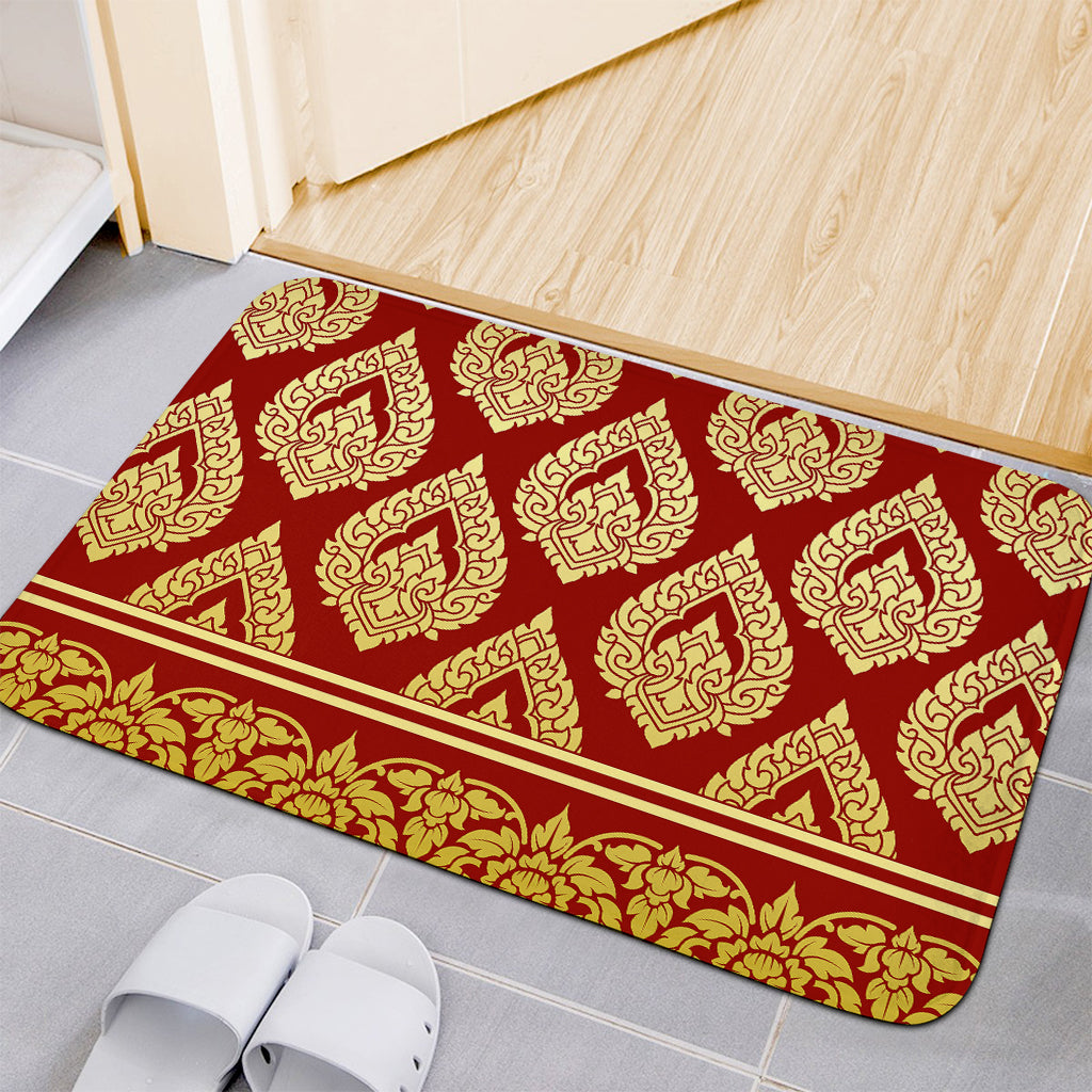 Traditional Thai Pattern Print Indoor Door Mat