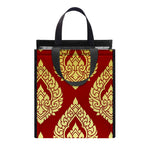 Traditional Thai Pattern Print Insulated Lunch Tote