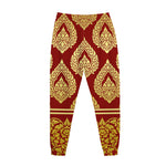 Traditional Thai Pattern Print Jogger Pants