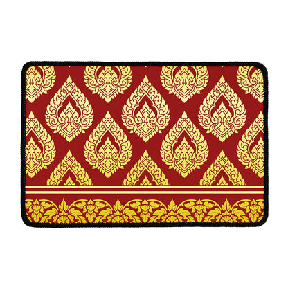Traditional Thai Pattern Print Kitchen Mat