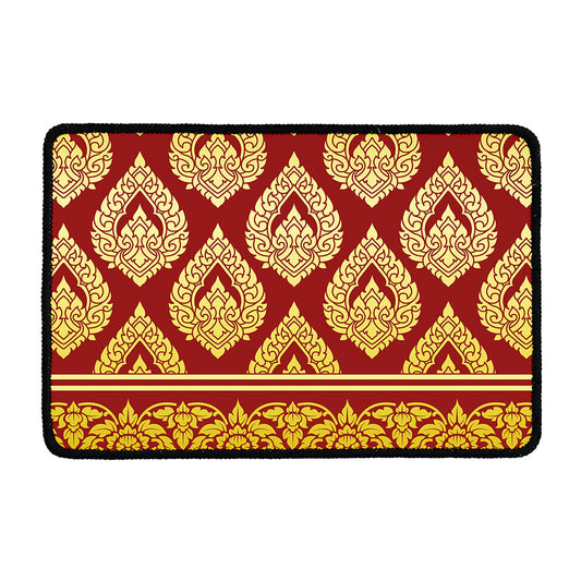 Traditional Thai Pattern Print Kitchen Mat